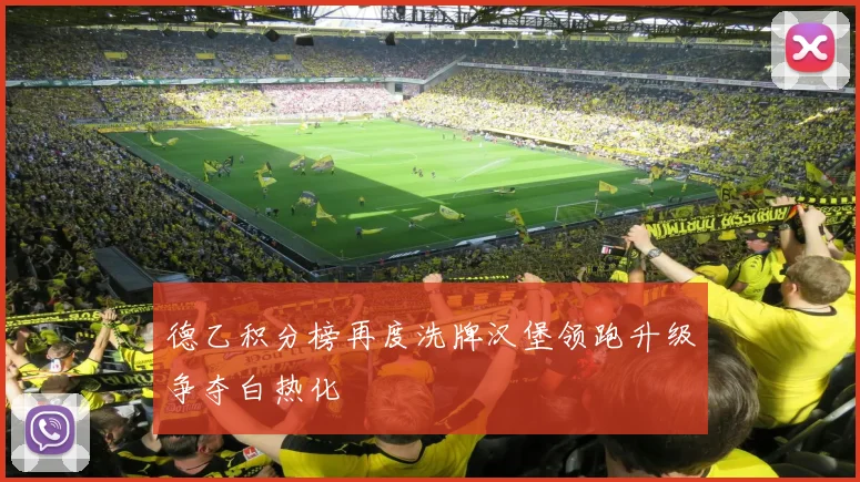 德乙积分榜再度洗牌汉堡领跑升级争夺白热化